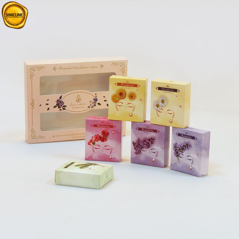 Wholesale Sustainable Paper 6 Pieces Mini Soap Packaging Box 